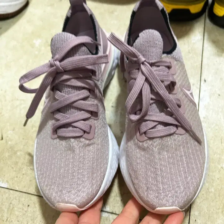 [BUNJANG] Nike React Infinity Run Flyknit Plum Fog White Women&
