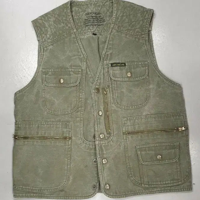 [BUNJANG] CANYON ROCK Workwear Vest - Khaki (M) / CANYON ROCK 워크웨어 베스트 카키M