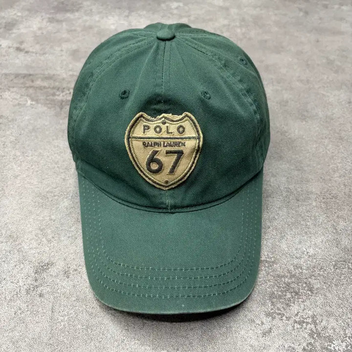 [BUNJANG] 90s Polo Ralph Lauren Green Cap Hat / 90s 폴로 랄프로렌 그린 볼캡 모자