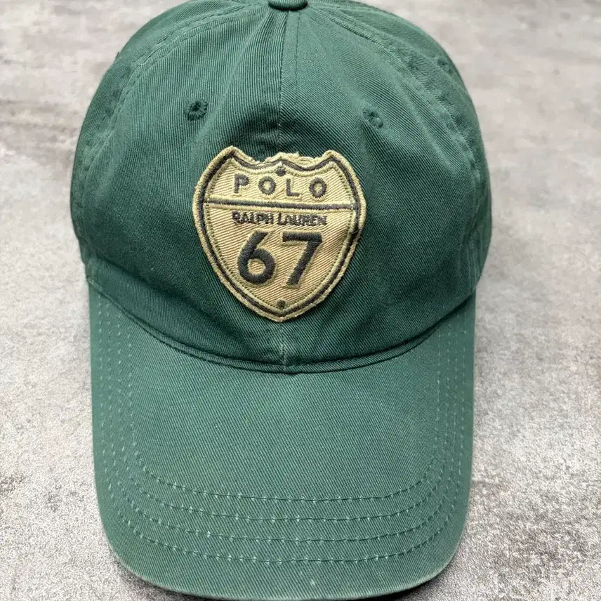 [BUNJANG] 90s Polo Ralph Lauren Green Cap Hat / 90s 폴로 랄프로렌 그린 볼캡 모자