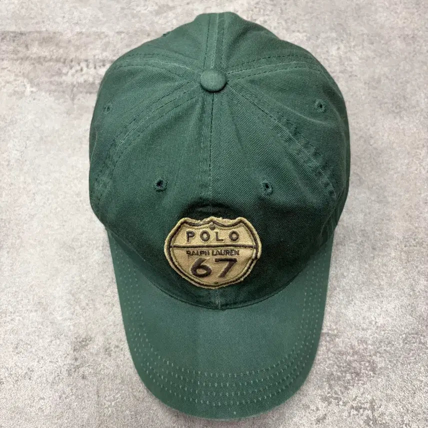 [BUNJANG] 90s Polo Ralph Lauren Green Cap Hat / 90s 폴로 랄프로렌 그린 볼캡 모자