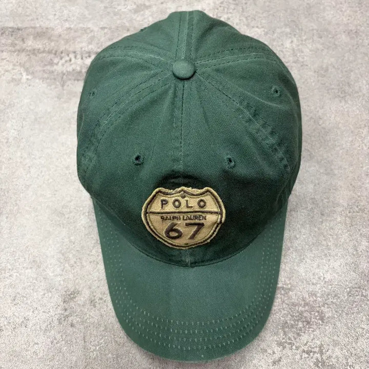 [BUNJANG] 90s Polo Ralph Lauren Green Cap Hat / 90s 폴로 랄프로렌 그린 볼캡 모자