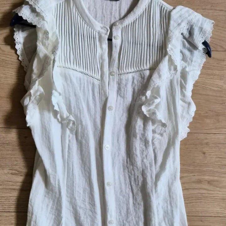 [BUNJANG] ZARA White Lace Blouse S / 자라 화이트 레이스 블라우스 S.