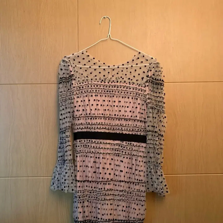 [BUNJANG] E.BLANC Dot See-through Dress / 에스블랑 도트 시스루 원피스