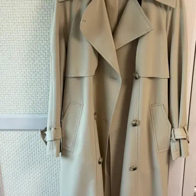 [BUNJANG] CC Collect Beige Trench Coat (Size 55) / CC collect 베이지 트렌치 코트 55