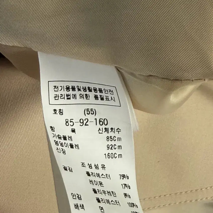 [BUNJANG] CC Collect Beige Trench Coat (Size 55) / CC collect 베이지 트렌치 코트 55