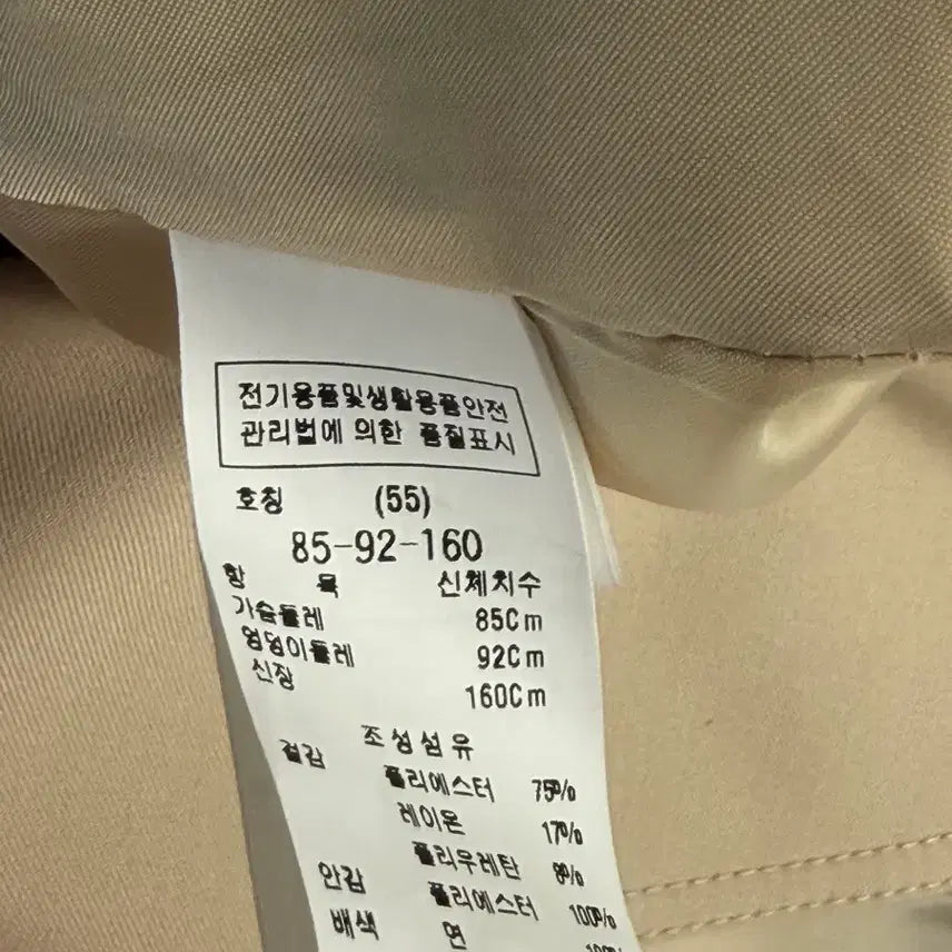[BUNJANG] CC Collect Beige Trench Coat (Size 55) / CC collect 베이지 트렌치 코트 55