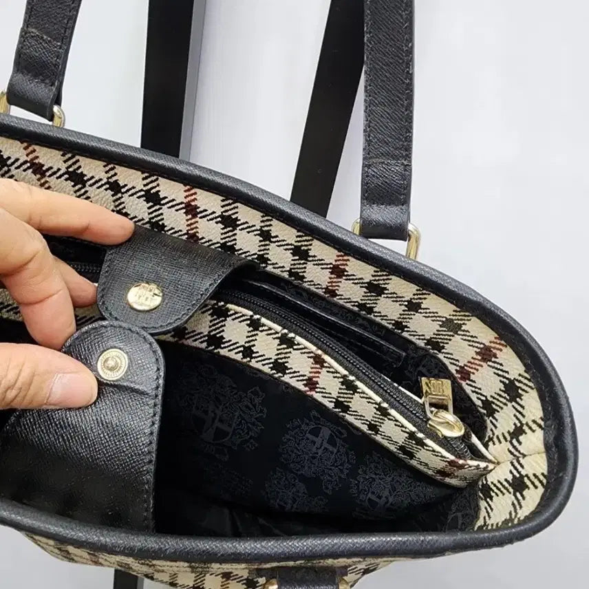 [BUNJANG] DAKS Signature Tote &amp; Shoulder Bag / DAKS닥스시그니처  토트겸 숄더백