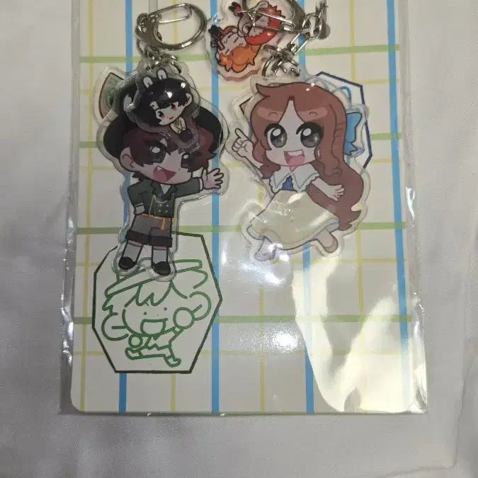 [BUNJANG] Pixel Lee JamDDle Lady &amp; Young Master Keyring Bundle Set / (미개봉)픽셀리 잠뜰 아가씨&amp;도련님 키링 일괄