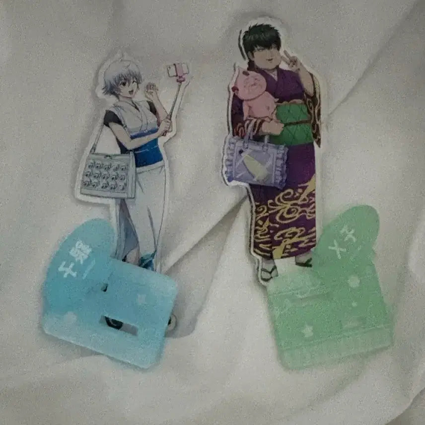 [BUNJANG] Gintama Gintoki Ginko Hijikata Acrylic Stand Bundle Set / 은혼 긴토키 긴코 히지카타 텐코 아크릴 일괄