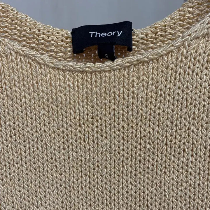 [BUNJANG] Theory Beige Knit Tank Top / Theory 띠어리 베이지색 니트 나시