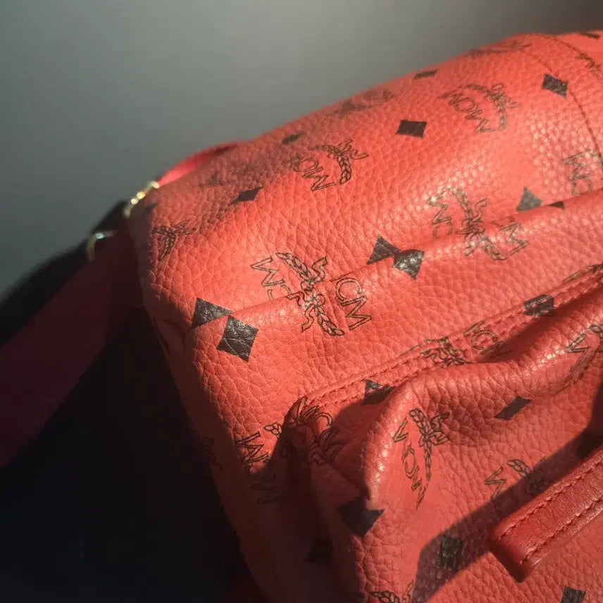 [BUNJANG] MCM Visetos Pink Backpack / MCM 핑크색 백팩 가방