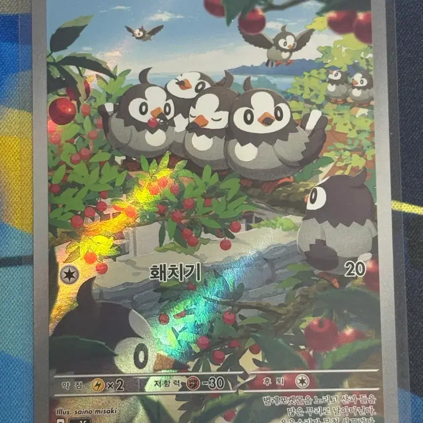 [BUNJANG] Pokemon Starly AR Card / [귀여운 포켓몬카드] 찌르꼬 AR