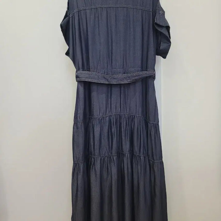 [BUNJANG] Derek Lam Denim Long Shirt Dress 55 Size / 데렉 램 데님 반팔 셔츠형 롱원피스 55사이즈