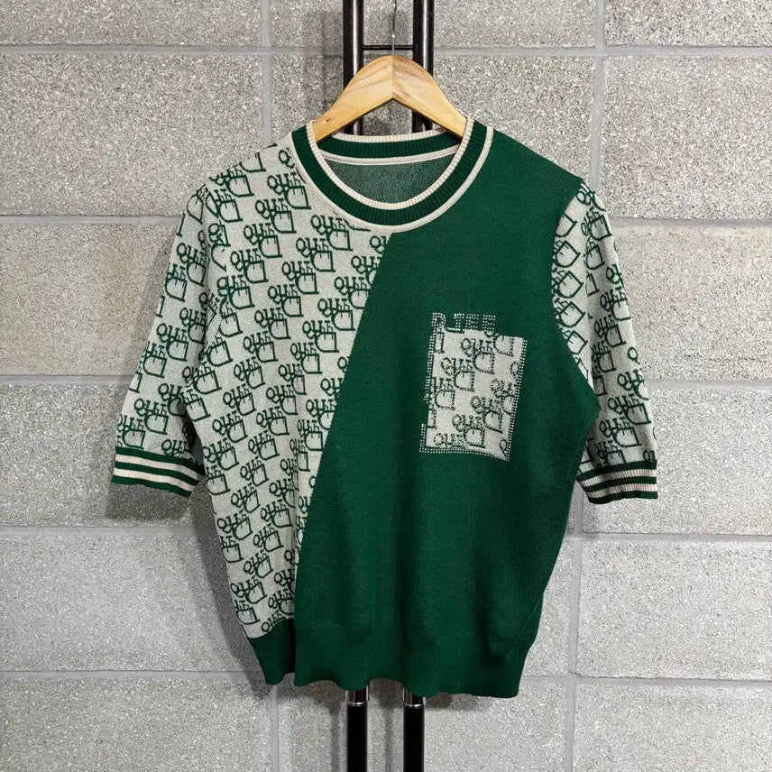 [BUNJANG] Pattern Short Sleeve Knit / 패턴 반팔 니트 (ybb102)