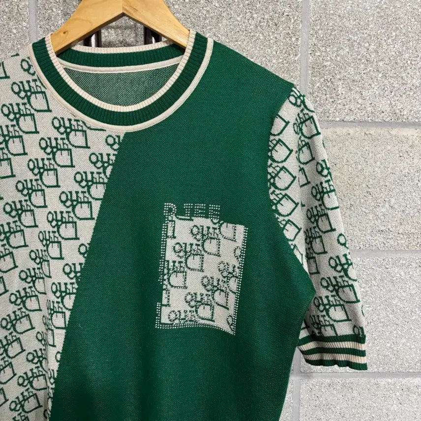 [BUNJANG] Pattern Short Sleeve Knit / 패턴 반팔 니트 (ybb102)