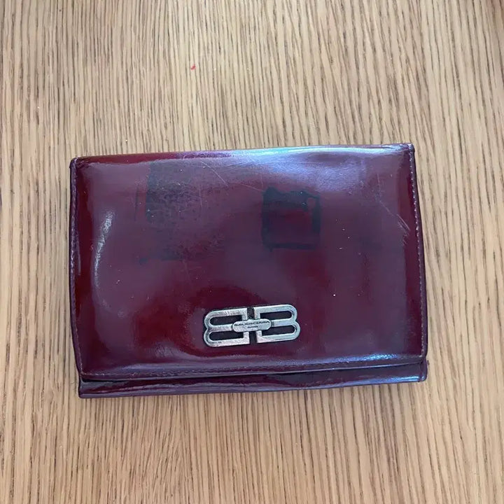 [BUNJANG] Balenciaga Bifold Wallet Burgundy / 발렌시아가 반지갑 버건디