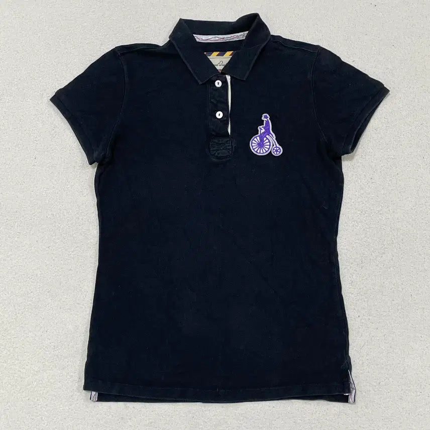 [BUNJANG] Beanpole Jeans Logo Patch Short-Sleeve Polo Shirt / S 빈폴 진스 로고 패치 반팔 폴로 셔츠 0407-1