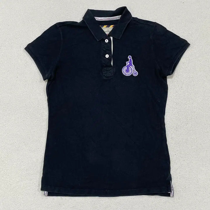[BUNJANG] Beanpole Jeans Logo Patch Short-Sleeve Polo Shirt / S 빈폴 진스 로고 패치 반팔 폴로 셔츠 0407-1