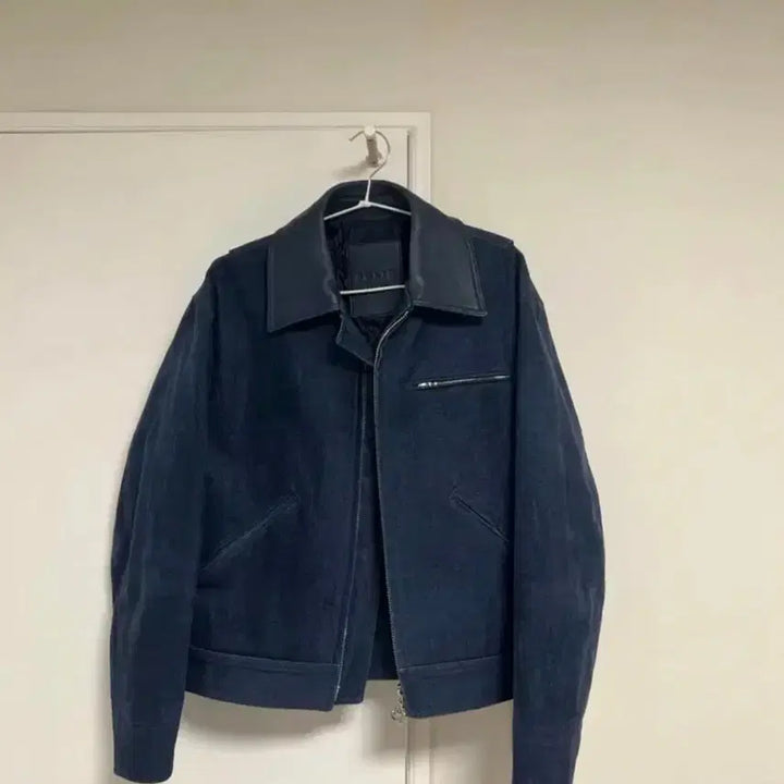 [BUNJANG] Solid Homme Navy Hard Cotton Jacket Size 46 / (택달려있음) 솔리드옴므 네이비 하드코튼 자켓 46사이즈