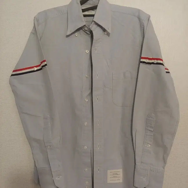 [BUNJANG] Thom Browne Striped Armband Oxford Shirt Blue Size 0 / 톰브라운 삼선 완장 옥스포드 셔츠 블루 0사이즈