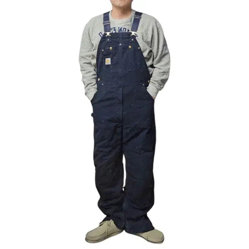 [BUNJANG] Carhartt Overalls Work Pants 38 Dark Navy / 칼하트 오버롤 워크 팬츠 38 M0222