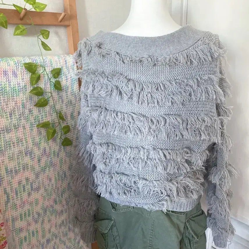 [BUNJANG] As Know As Vintage Fringe Cardigan / 무료나눔/ As know as 일본빈티지 프린지 가디건