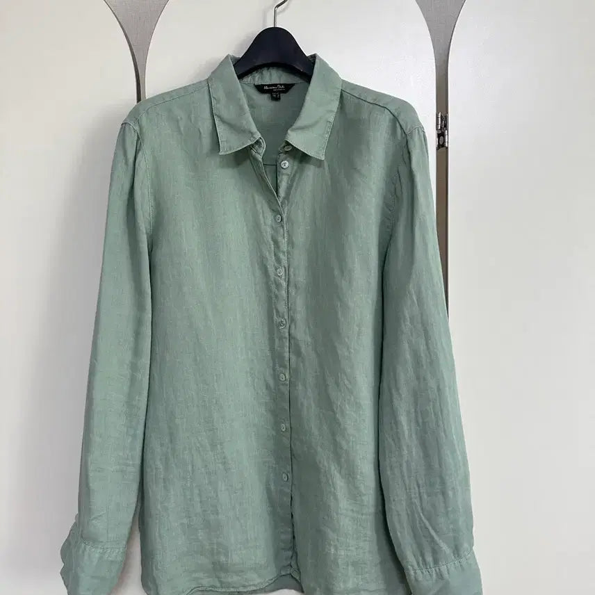 [SOLD OUT] 마시모두띠 린넨 셔츠 민트 컨디션 좋아요