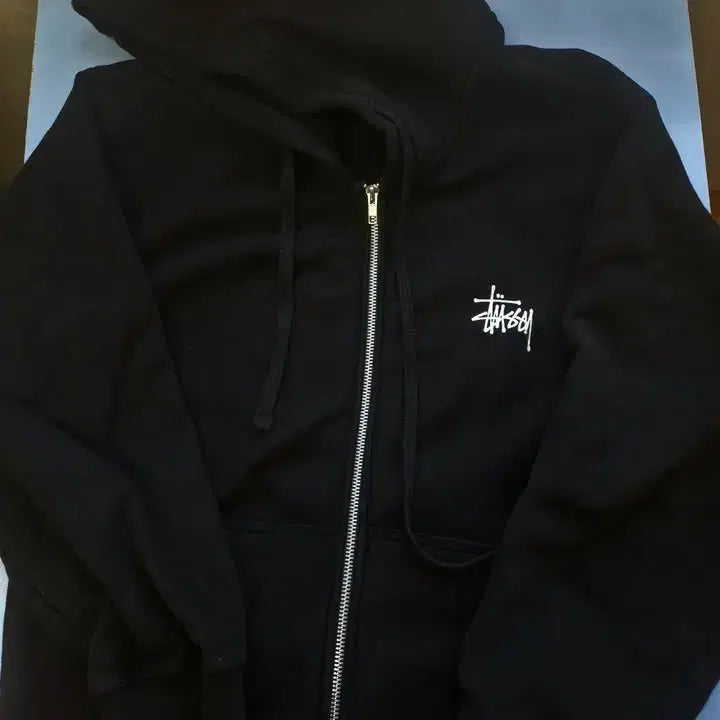[BUNJANG] Stussy Basic Hoodie Black / XL) 스투시 베이직 후드집업 블랙 / 포켓몬 박스 교신