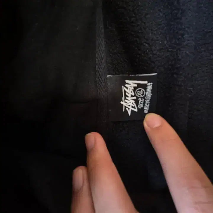 [BUNJANG] Stussy Basic Hoodie Black / XL) 스투시 베이직 후드집업 블랙 / 포켓몬 박스 교신
