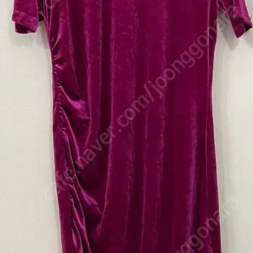 [BUNJANG] ZARA Velvet Shirred Dress / 자라 벨벳 셔링 원피스 핑크