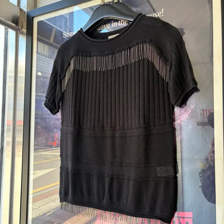 [BUNJANG] Bottega Veneta Fringe Knit Short Sleeve / Bottega Veneta 프린지 니트 반팔