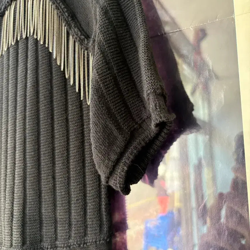[BUNJANG] Bottega Veneta Fringe Knit Short Sleeve / Bottega Veneta 프린지 니트 반팔
