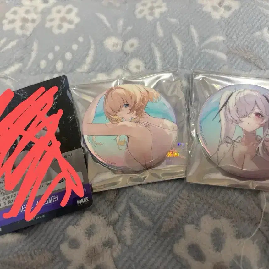 [BUNJANG] Niki Cinderella Grave Bundle Set Exhibition Can Badges / 니케 신데렐라 캔뱃지 판매 전시회