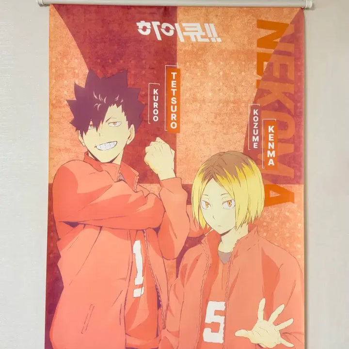 [BUNJANG] Haikyu Nekoma Kuroo &amp; Kenma Scroll / 하이큐 네코마 쿠로오 켄마 족자봉