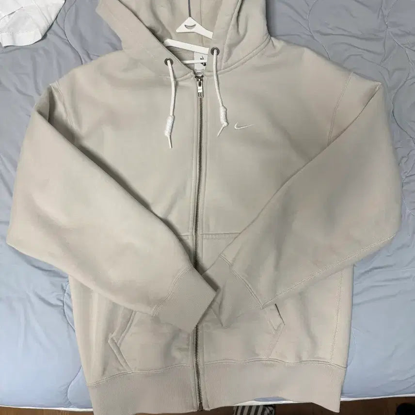 [BUNJANG] Nike NRG Ivory Hooded Zip-Up S / 나이키 nrg 아이보리 후드집업 S