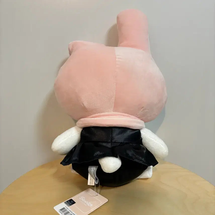 [BUNJANG] Sanrio My Melody Black Heart Plush Doll (Medium, 25cm) / 정품 산리오 마이멜로디 블랙하트 인형 중형 봉제인형 25cm