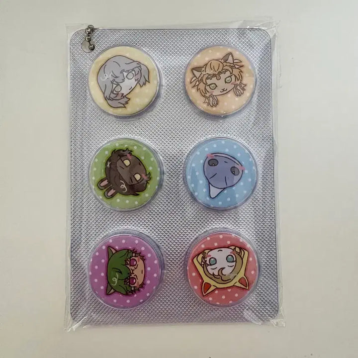 [BUNJANG] Final Fantasy XIV Golden Legacy Pill Pin Button Keychain (Sealed) / (미개봉)파판14 황금 알약 핀버튼 키링