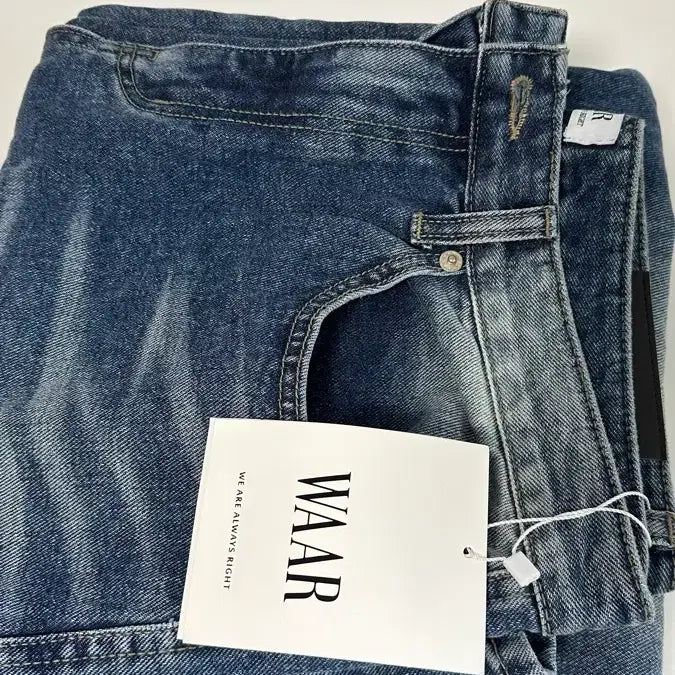 [BUNJANG] M250 Curved Wide Denim Pants / M250 커브드 와이드 데님 팬츠_진청