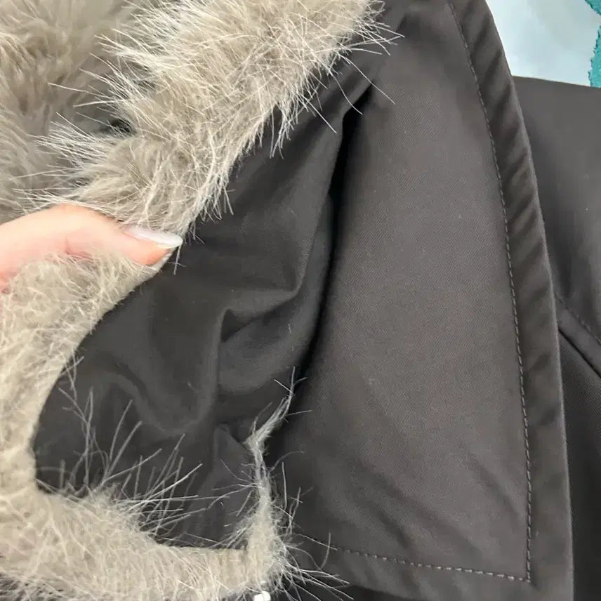 [BUNJANG] ZARA ZW Waterproof Fur Collar Short Jacket / 자라 ZW 워터프루프 퍼 카라 숏 자켓