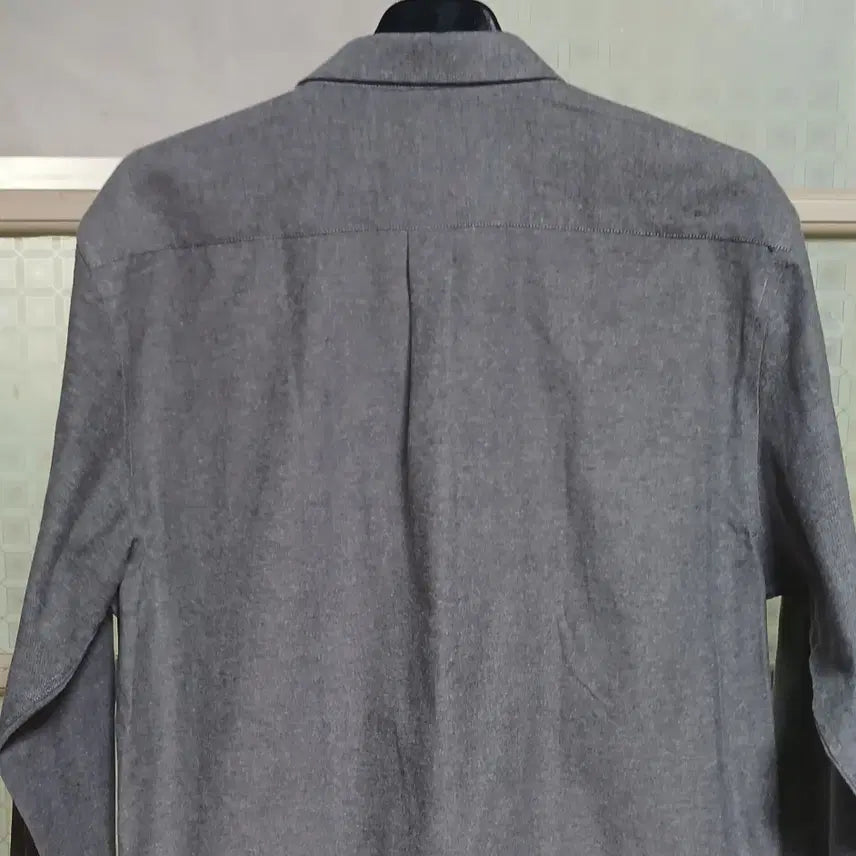 [BUNJANG] MAN Oxford Long Sleeve Shirt (Navy &amp; Gray) - 110 Size / MAN 패션 옥스포드 긴팔셔츠 110 사이즈 특가