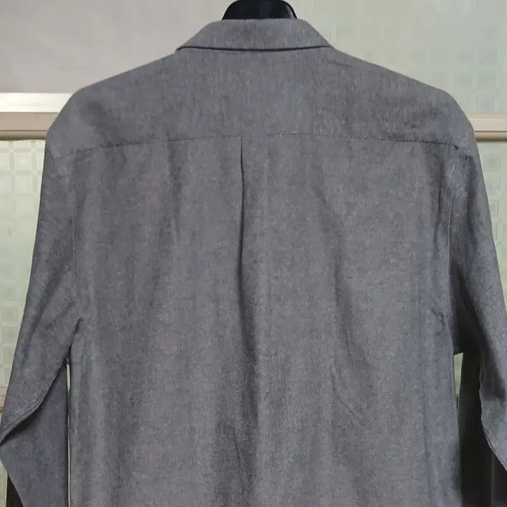 [BUNJANG] MAN Oxford Long Sleeve Shirt (Navy &amp; Gray) - 110 Size / MAN 패션 옥스포드 긴팔셔츠 110 사이즈 특가