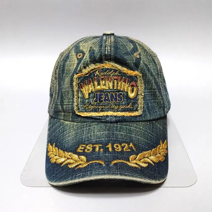 [BUNJANG] Rudolph Valentino Vintage Denim Hat / 루돌프 발렌티노 빈티지 데님 모자 K-211
