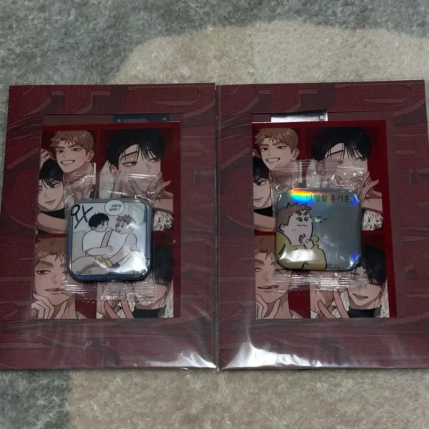 [BUNJANG] Hong Sil Quest Four-Cut Film + Badge Set / [홍실퀘스트] 네컷 필름 + 캔뱃지 구성