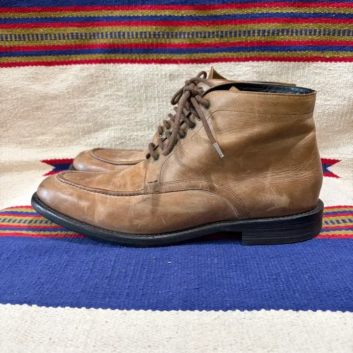 [BUNJANG] Alfredo Bannister Lace-Up Tanker Boots / 알프레도 바니스터 레이스업 탱커 부츠