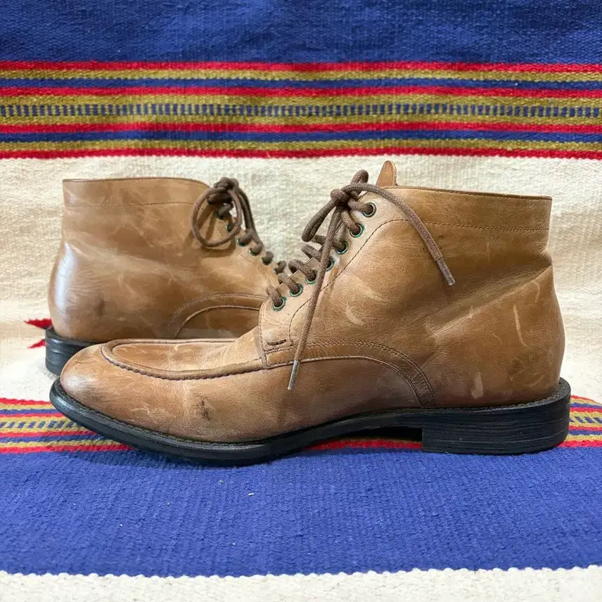 [BUNJANG] Alfredo Bannister Lace-Up Tanker Boots / 알프레도 바니스터 레이스업 탱커 부츠