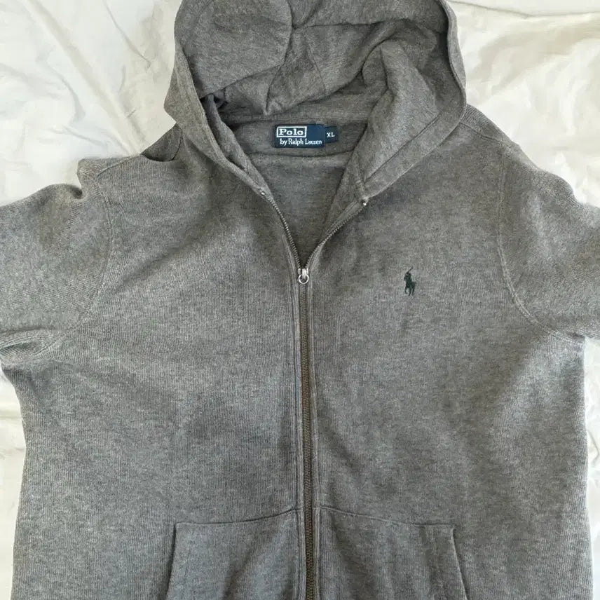 [BUNJANG] Polo Ralph Lauren Zip-Up Hoodie XL Gray / 폴로 랄프로렌 후드 집업 XL 회색