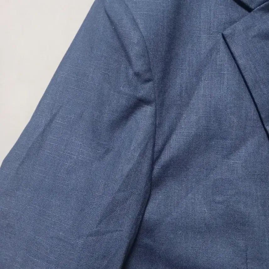 [BUNJANG] 2XL Patterned Linen Two-Button Blazer Jacket / [2XL] 패턴 린넨 투버튼 블레이저 자켓