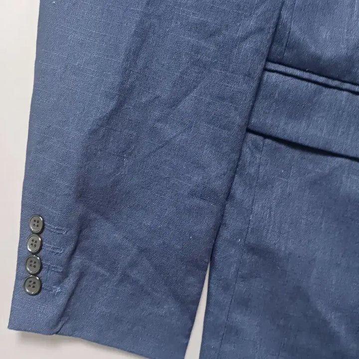 [BUNJANG] 2XL Patterned Linen Two-Button Blazer Jacket / [2XL] 패턴 린넨 투버튼 블레이저 자켓