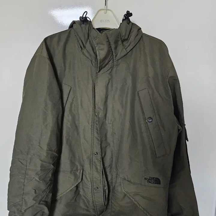 [BUNJANG] The North Face Khaki Hooded Jacket L / 노스페이스 카키색 후드  자켓 L